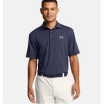 Under Armour Men's UA Playoff 3.0 Printed Polo - Midnight Navy / White - 1378677-417
