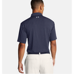 Under Armour Men's UA Playoff 3.0 Printed Polo - Midnight Navy / White - 1378677-417