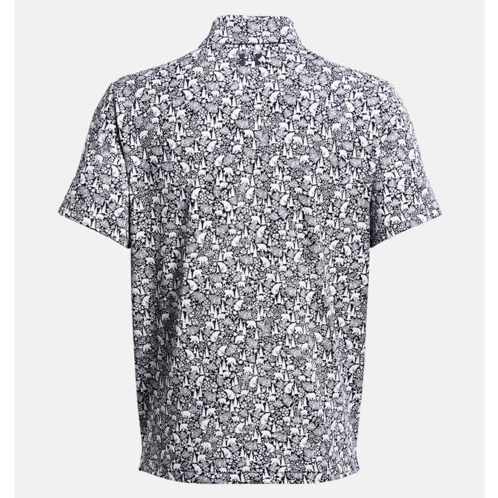 Under Armour Men's UA Playoff 3.0 Printed Polo - Midnight Navy - 1378677-416