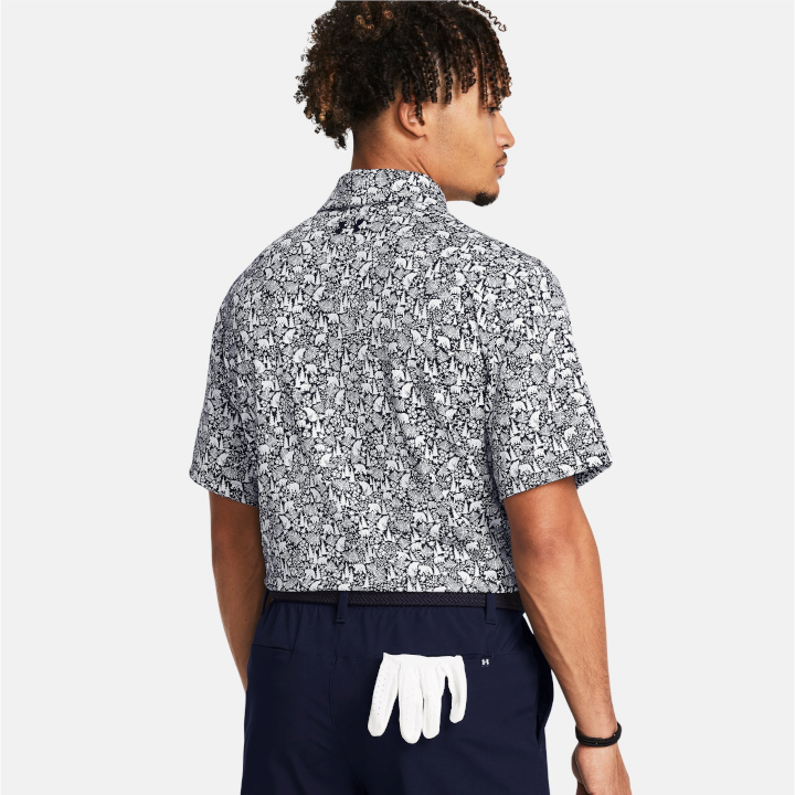 Under Armour Men's UA Playoff 3.0 Printed Polo - Midnight Navy - 1378677-416