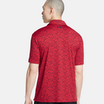 Under Armour Men's UA Playoff 3.0 Printed Polo - Red / Midnight Navy - 1378677-600