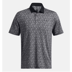Under Armour Men's UA Playoff 3.0 Check Jacquard Polo - Black / White - 1387131-001