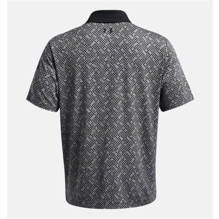 Under Armour Men's UA Playoff 3.0 Check Jacquard Polo - Black / White - 1387131-001