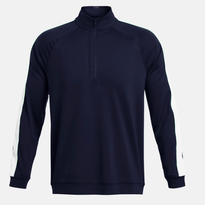Under Armour Men's UA Storm Midlayer ½ Zip - Midnight Navy / Matrix Green - 1383143-410