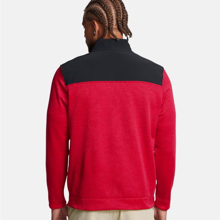 Under Armour Men's UA Drive Storm SweaterFleece ½ Zip - Red / Black - 1387121-600