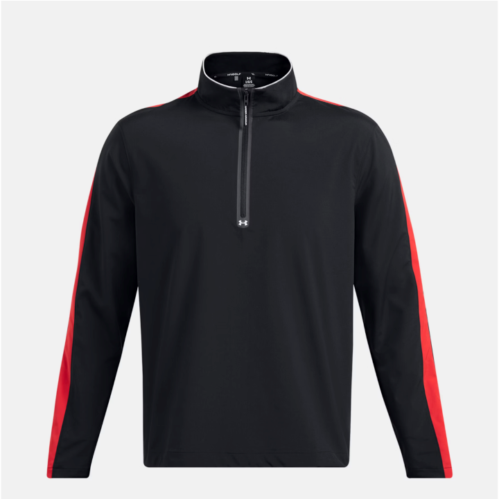 Under Armour Men's UA Storm Windstrike ½ Zip - Black / Red - 1383149-001