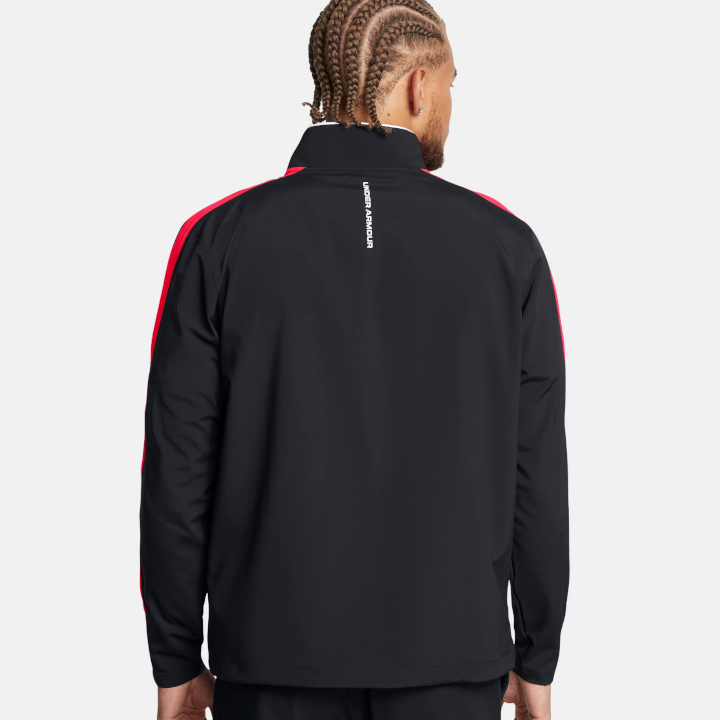 Under Armour Men's UA Storm Windstrike ½ Zip - Black / Red - 1383149-001