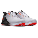 FootJoy Mens FJ Fuel Golf Shoes - 55420 2025 White/Black/Coral