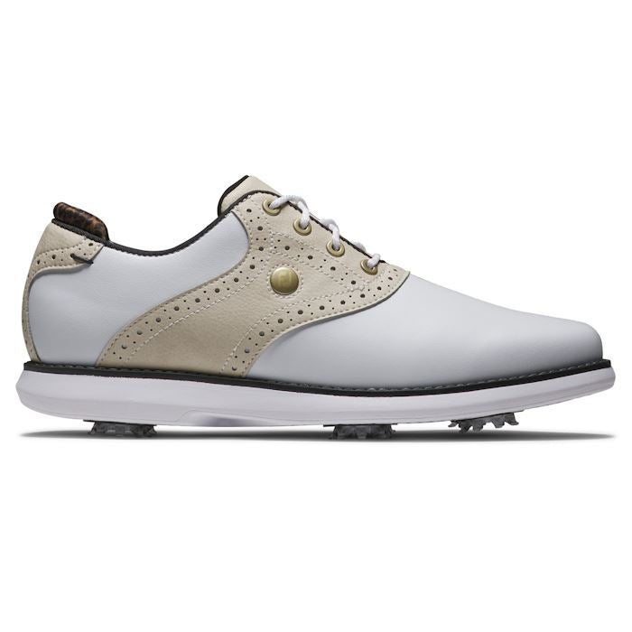 FootJoy Ladies Traditions Golf Shoes - 97939 2025 White/Grey/Black