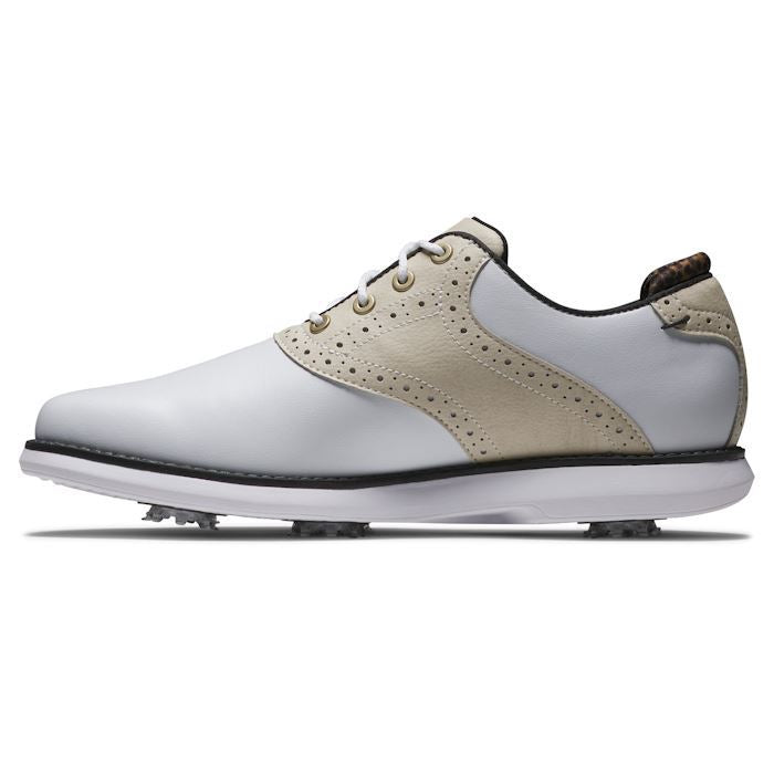 FootJoy Ladies Traditions Golf Shoes - 97939 2025 White/Grey/Black