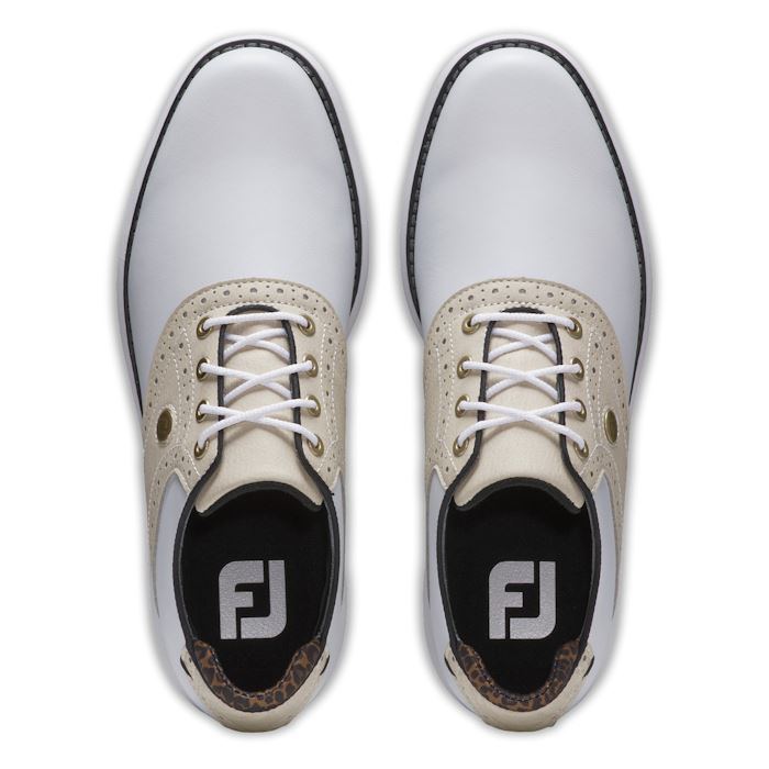 FootJoy Ladies Traditions Golf Shoes - 97939 2025 White/Grey/Black