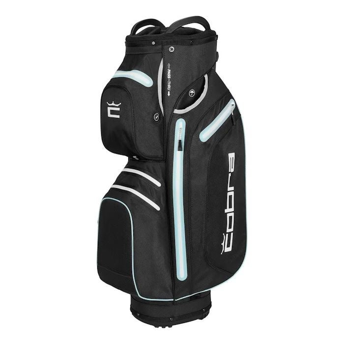 Cobra UltraDry Pro Waterproof Cart Bag - Puma Black/Cool Blue