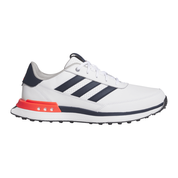 adidas Mens S2G Golf Shoes White/Navy/Red