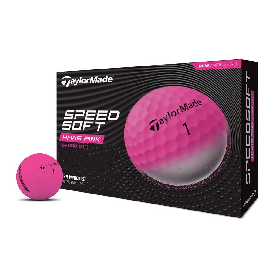 TaylorMade SuperSoft Golf Balls 2025 Pink