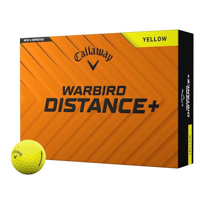 Callaway Warbird Distance+ Golf Balls 2025 Yellow