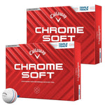 Callaway Chrome Soft Triple Track Golf Balls (Multi Buy) 2024 White