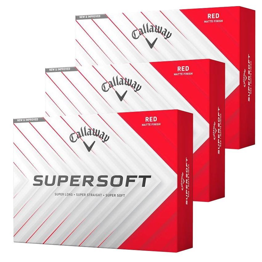 Callaway Supersoft Golf Balls (Multi Buy) 2025 Red