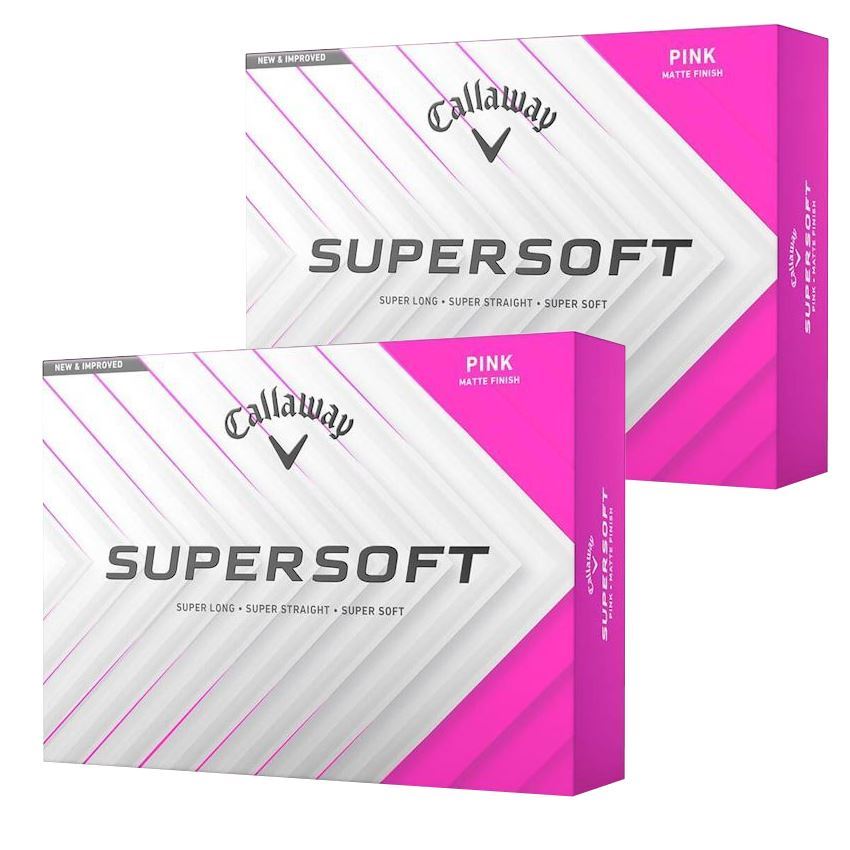 Callaway Supersoft Golf Balls (Multi Buy) 2025 Pink