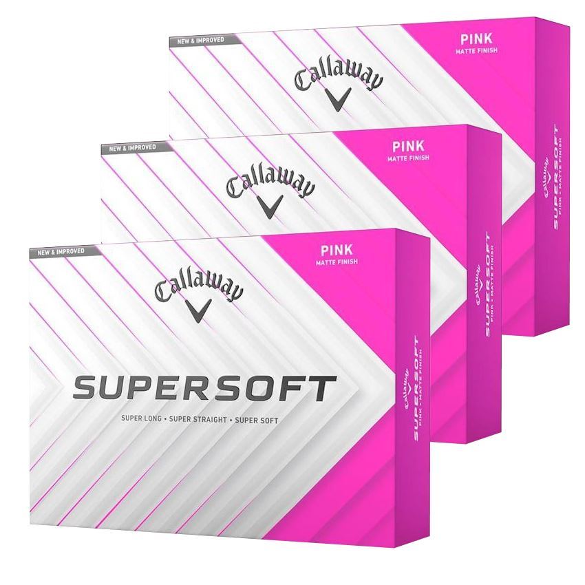 Callaway Supersoft Golf Balls (Multi Buy) 2025 Pink