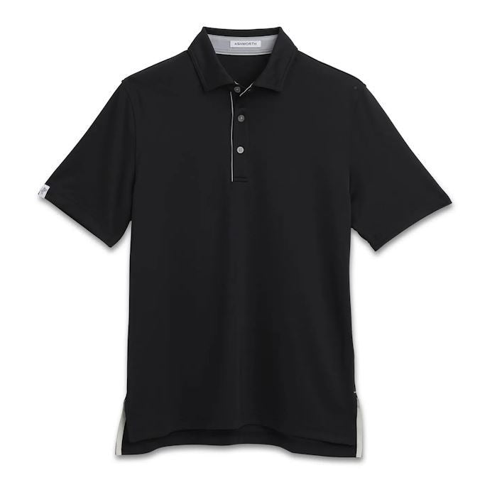 Ashworth Mens Golf Cool Tech Polo Shirt - AM1101 Black
