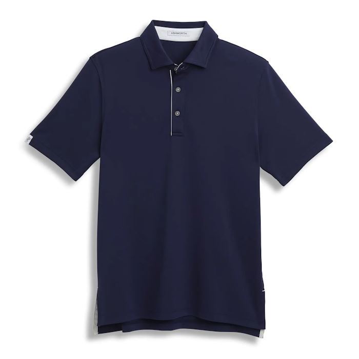 Ashworth Mens Golf Cool Tech Polo Shirt - AM1101 Navy