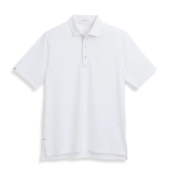 Ashworth Mens Golf Cool Tech Polo Shirt - AM1101 White