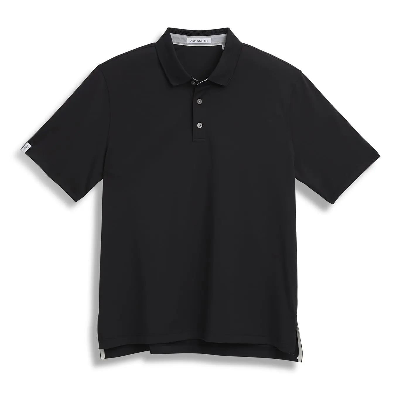 Ashworth Mens Golf Pebble Tech Polo Shirt AM1881 Black
