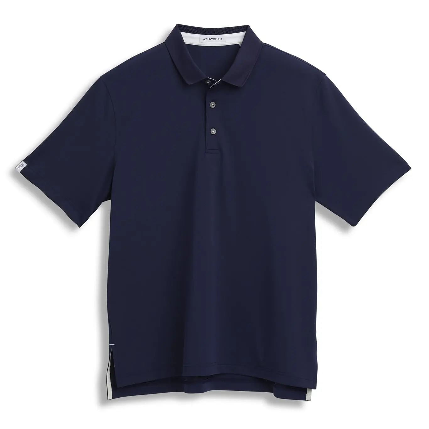 Ashworth Mens Golf Pebble Tech Polo Shirt AM1881 Navy