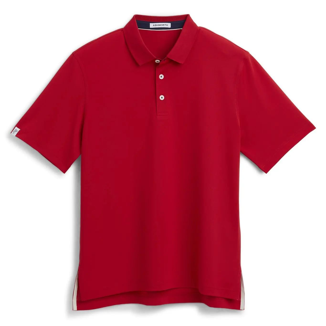 Ashworth Mens Micro Dot Polo Shirt AM1027 Red