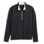Ashworth Mens Peached Tech 1/4 Zip AM2039 Black