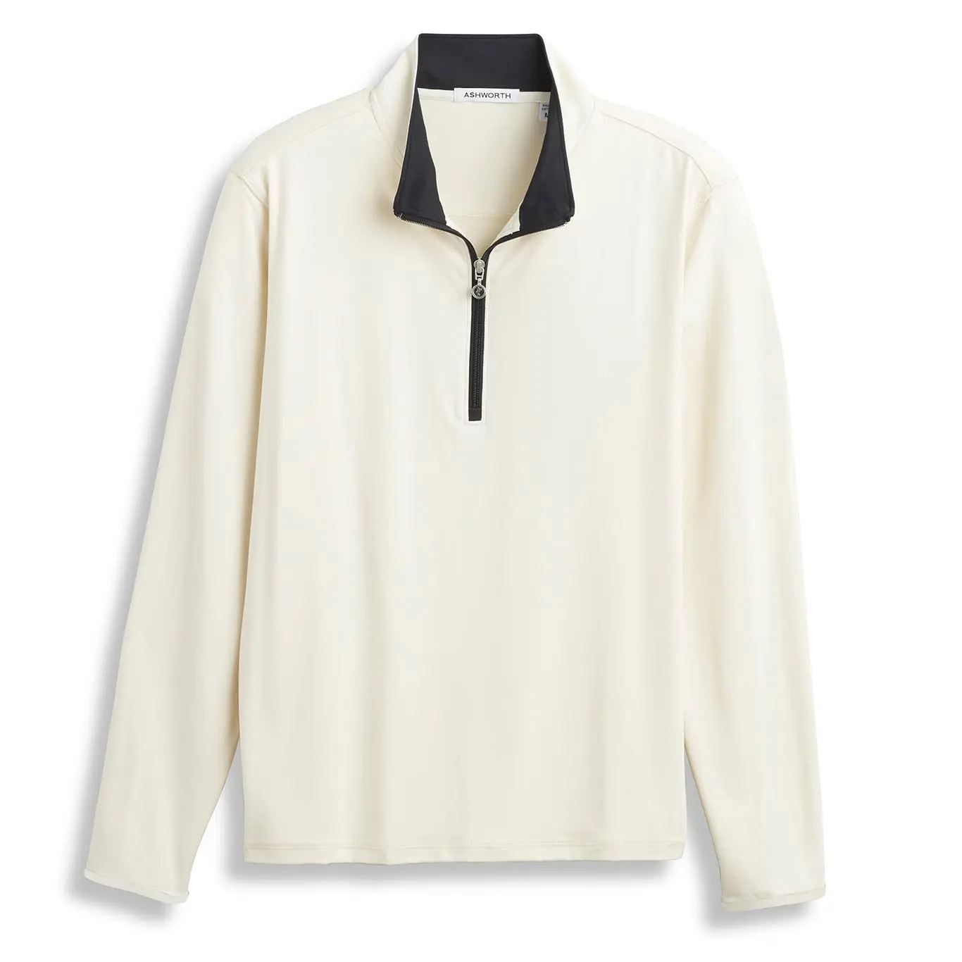 Ashworth Mens Peached Tech 1/4 Zip AM2039 Bone