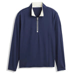 Ashworth Mens Peached Tech 1/4 Zip AM2039 Navy