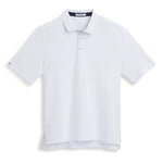 Ashworth Mens Golf Pebble Tech Polo Shirt AM1881 White