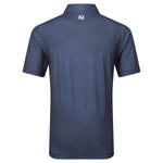 FootJoy Mens Bounce Print Pique Polo Shirt 34036 Navy