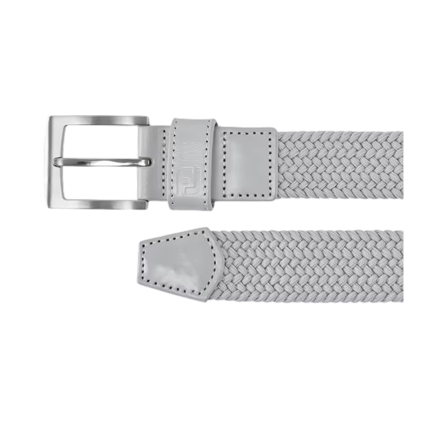 Footjoy Mens Braided Belt Grey 69490