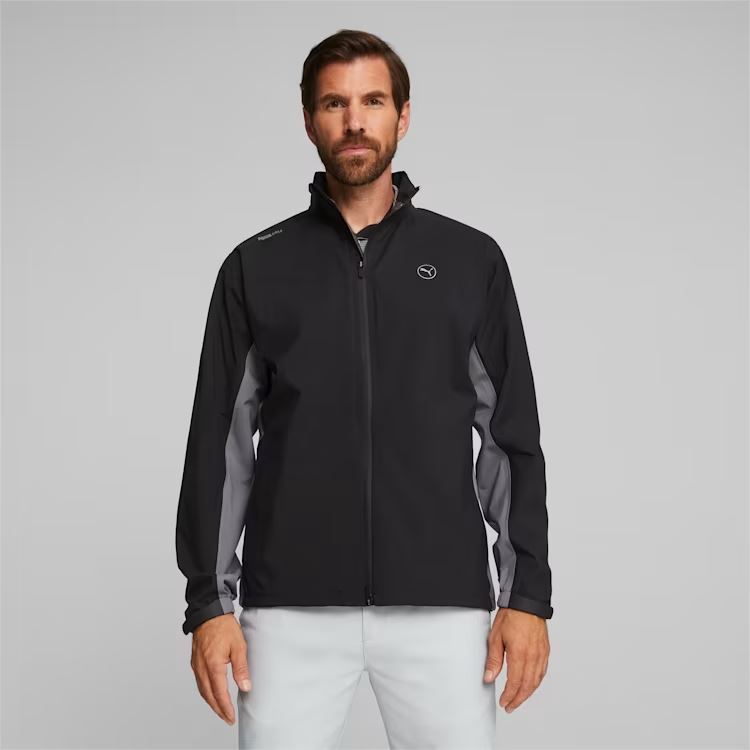 Puma Mens DRYLBL Golf Rain Waterproof Jacket - Black Slate