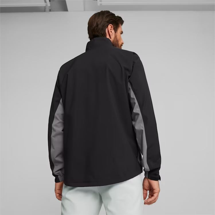 Puma Mens DRYLBL Golf Rain Waterproof Jacket - Black Slate