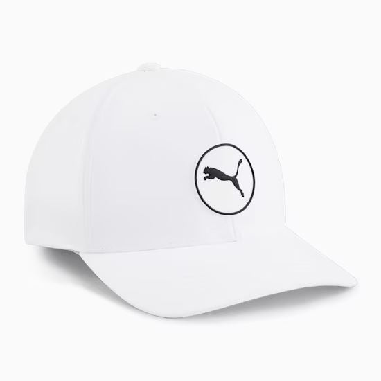 Puma Circle Cat Tech Golf Cap Cap - White