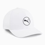 Puma Circle Cat Tech Golf Cap Cap - White