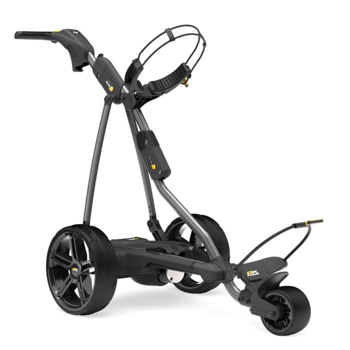 PowaKaddy FW electric trolley 2025 in black with 18 hole lithium battery
