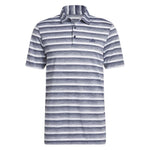 adidas Mens Two Colour Striped Golf Polo Shirt -Navy/White HS7579