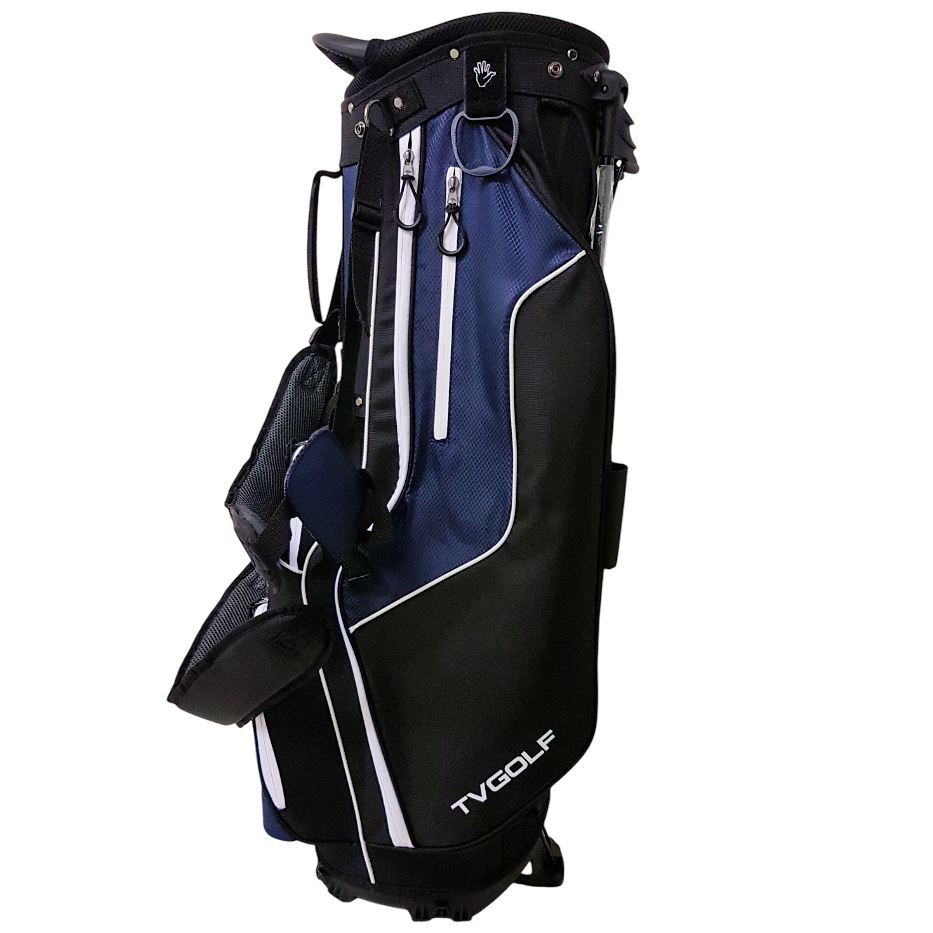 TV GOLF Lightweight Stand Bag - Black/Navy
