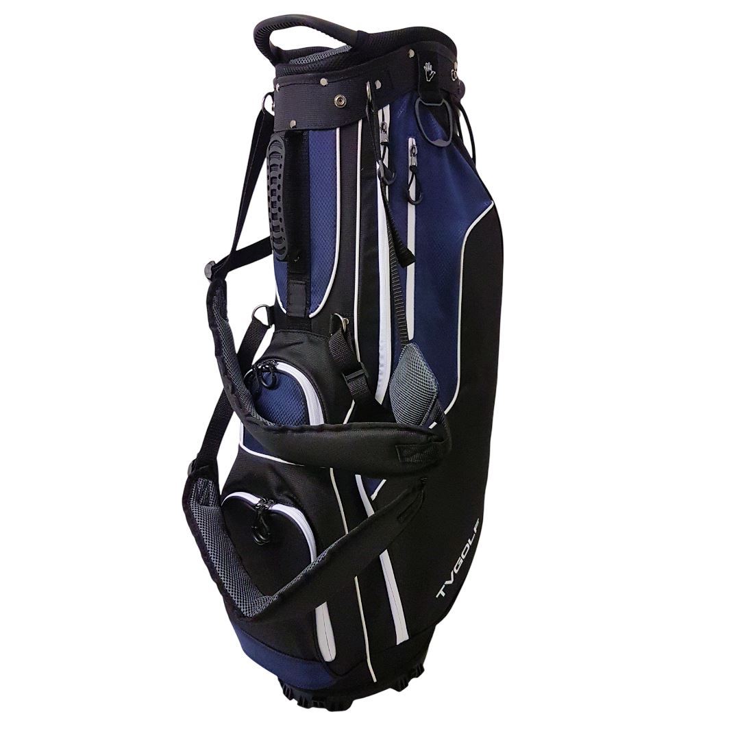 TV GOLF Lightweight Stand Bag - Black/Navy