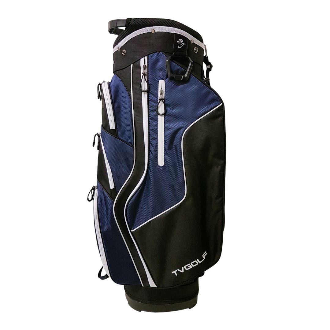 TV GOLF Lightweight Cart Bag - Black/Navy