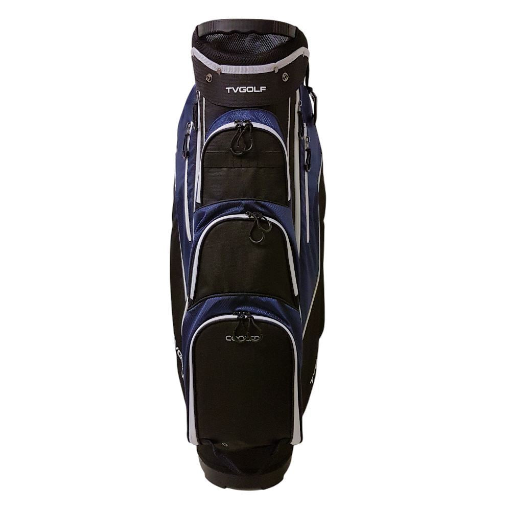 TV GOLF Lightweight Cart Bag - Black/Navy