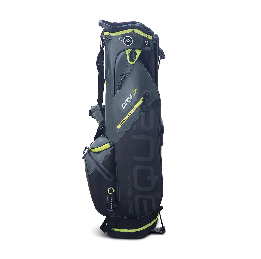 Big Max Aqua Seven G Waterproof Stand Bag - Forest Green/Black/Lime