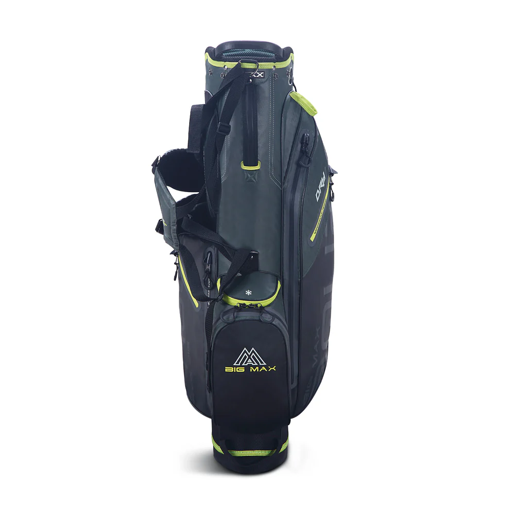 Big Max Aqua Seven G Waterproof Stand Bag - Forest Green/Black/Lime