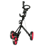 MacGregor MacTec 3-wheel golf push trolley in black