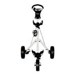 MacGregor MacTec 3-wheel golf push trolley in white