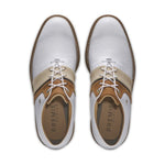 FootJoy Mens Premiere Series Packard LX Golf Shoes White/Brown/Blue